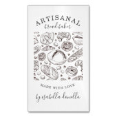 パンベーカリーベイカー磁気名刺 マグネット名刺 (正面縦)