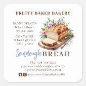 パンベーカリー水の色成分&アレルゲン スクエアシール (正面)