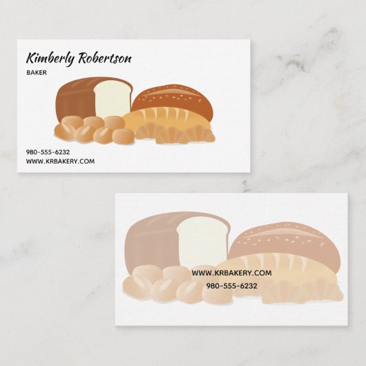 パンベーカリー 名刺 (正面/裏面)