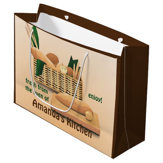 パンベーカリーLGB ラージペーパーバッグ (正面アングル)