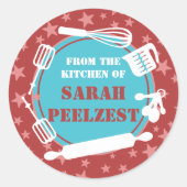 パンベーキング器は台所から星を出す ラウンドシール (正面)