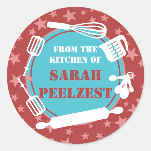 パンベーキング器は台所から星を出す ラウンドシール (正面)