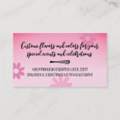 パンベーキング器パティシエ転がシェフのピン 名刺 (裏面)