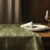 パンペネルウィリアムモリスグリーン金ゴールドパターン テーブルクロス