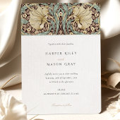 パンペネルエレガントフローラアールヌーボー結婚ズ 招待状