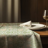 パンペネルセージグリーン赤面ウィリアムモリスフローラ テーブルクロス