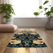 パンペネルティール（緑がかった色）&ウォームホワイトウィリアムモリス ヨガマット