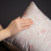 パンペネル暖かいピンクの花のパターンWilliam Morris 枕カバー