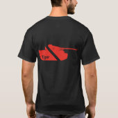 パンミニマルツェルカンプフワーゲンVI,赤 – 黒 Tシャツ (裏面)
