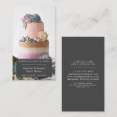 パンモダンリーの結婚ラスチケーキ写真 名刺 (正面/裏面)
