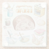 パンレシピガラスコースター ガラスコースター (裏面)