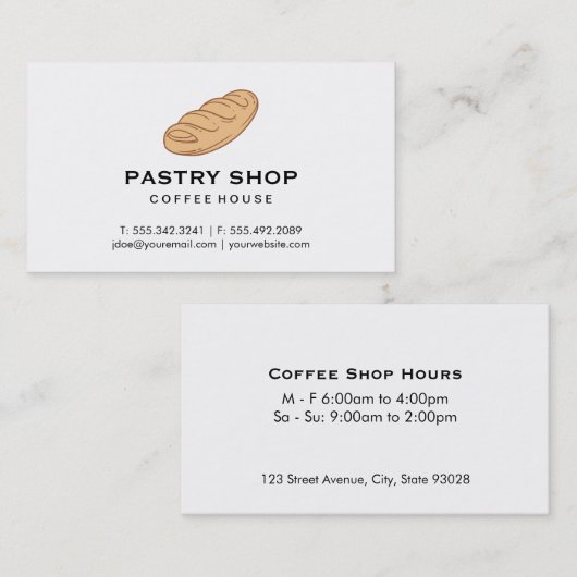 パン一塊 名刺 (正面/裏面)
