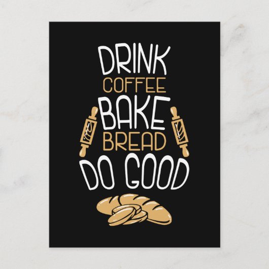 パン作り ポストカード (正面)