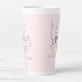 パン好き  カフェラテマグ (正面)