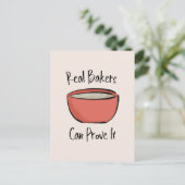 パン実在屋がパンのベーキングを証明おもしろいできる ポストカード (スタンド正面)
