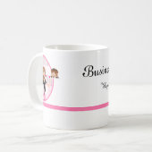 パン屋かベーカリーまたはペーストリー作りの職人のコーヒーまたは茶またはココアマグ1 コーヒーマグカップ (正面左)