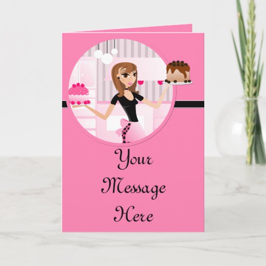 パン屋かベーカリーまたはペーストリー作りの職人5の挨拶状 シーズンカード (正面)