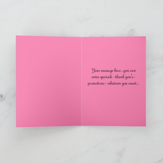 パン屋かベーカリーまたはペーストリー作りの職人5の挨拶状 シーズンカード (内部)