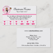 パン屋かベーカリーまたはペーストリー作りの職人(D2)の頻繁なバイヤーカード ロイヤリティカード (正面/裏面)