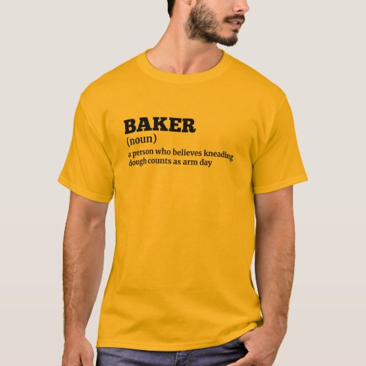 パン屋さんのお仕事おもしろ定義Tシャツ Tシャツ (正面)
