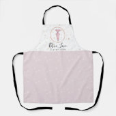 パン屋さんのドット柄パイクリーム絞り器 エプロン (正面)