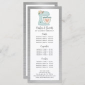 パン屋さんのパティシエ デザート メニュー (正面/裏面)