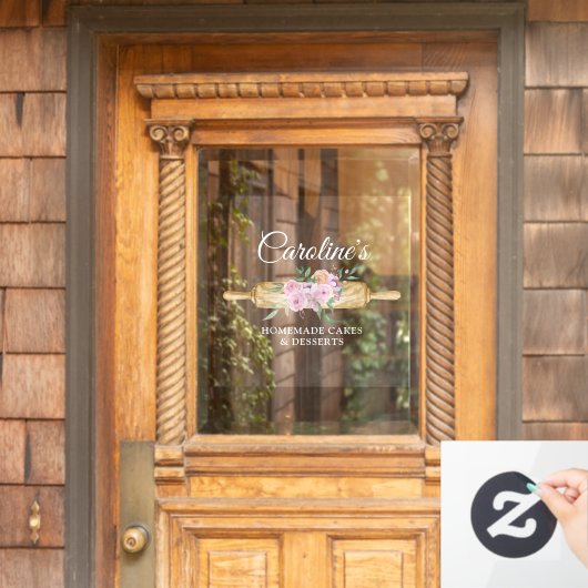 パン屋さんのビジネス用ウィンドウステッカー ウィンドウサイン (ホームデコレーション)