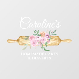 パン屋さんのビジネス用ウィンドウステッカー ウィンドウサイン