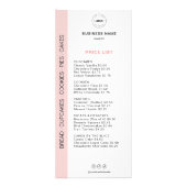 パン屋さんのメニュー価格表 ラックカード (正面)