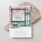 パン屋さんの水彩画 ブライダルシャワー 招待状