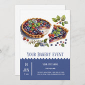 パン屋さんの焼き物イベント 招待状 (正面/裏面)