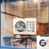 パン屋さんの開店時間 パティシエ スイーツ ウィンドウサイン (カフェ窓)
