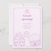 パン屋さんグランドオープンのご案内 招待状 (正面)