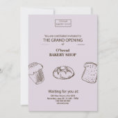 パン屋さんグランドオープンのご案内 招待状 (正面)