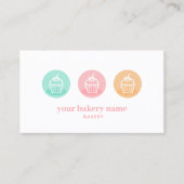 パン屋さん スウィート カップケーキ 名刺 (正面)