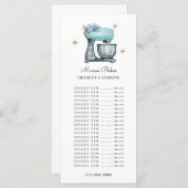 パン屋さん 水彩画風の焼き菓子ツール メニュー (正面/裏面)