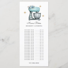 パン屋さん 水彩画風の焼き菓子ツール メニュー