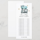 パン屋さん 水彩画 風の焼き菓子ツール メニュー (正面/裏面)