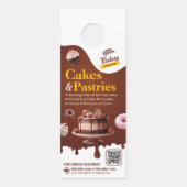 パン屋のウェディング・誕生日・記念日ケーキ・ペストリー ドアノブサイン (裏面)