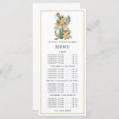 パン屋のケーキデザイナー 水彩画 調理器具 メニュー (正面/裏面)