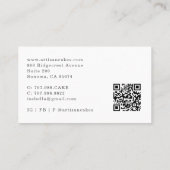 パン屋のケーキ職人 水彩画 調理器具 名刺 (裏面)