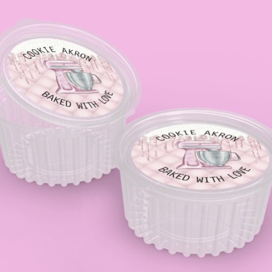 パン屋のケーキ飾り垂れ落ち ココラベル ラウンドシール