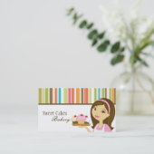 パン屋のコップはベーカリーの甘い御馳走名刺を固めます 名刺 (スタンド正面)