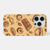 パン屋のシームレスパターン iPhoneケース (裏面横)