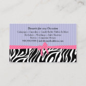 パン屋のデザート 名刺 (裏面)