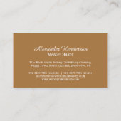 パン屋のパン屋のムギの穀物の名刺 名刺 (裏面)