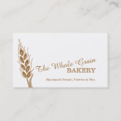 パン屋のパン屋のムギの穀物の名刺 名刺 (正面)