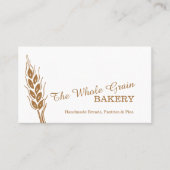 パン屋のパン屋のムギの穀物の名刺 名刺 (正面)