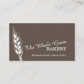 パン屋のパン屋のムギの穀物の茶色の名刺 名刺 (正面)