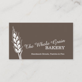 パン屋のパン屋のムギの穀物の茶色の名刺 名刺